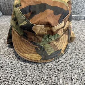 Camouflage Cap with Neck Flap